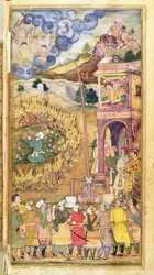Ibrahim Khalil Praying Within a Circle of Blazing Logs, from the Garden of Truth